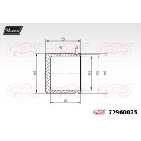 72960025 MAXTECH Поршень корпус скоби гальма