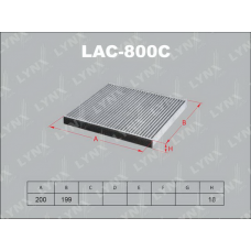 LAC-800C LYNXauto Фільтр повітря у внутрішньому просторі