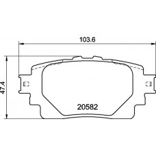 P 83 174 BREMBO Комплект гальмівних колодок дисковий гальм
