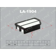 LA-1904 LYNXauto Повітряний фільтр