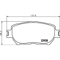 8DB 355 028-051 HELLA Комплект гальмівних колодок дисковий гальм