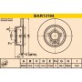 BAR13194 BARUM Гальмівний диск