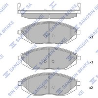 SP1392 Hi-Q Комплект гальмівних колодок дисковий гальм