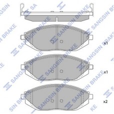 SP1392 Hi-Q Комплект гальмівних колодок дисковий гальм