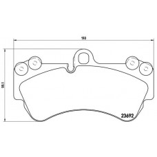 P 85 069 BREMBO Комплект гальмівних колодок дисковий гальм