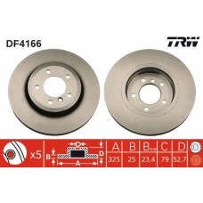 DF4166 TRW Гальмівний диск