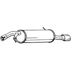 190-087 BOSAL Глушник вихлопних газів кінцевий