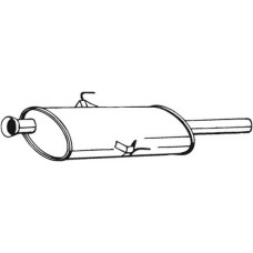 200-159 BOSAL Середній глушник вихлопних газів