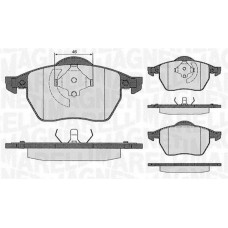363916060260 MAGNETI MARELLI Комплект гальмівних колодок дисковий гальм