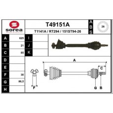 T49151A EAI Привідний вал