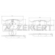 BS-1150 ZEKKERT Комплект гальмівних колодок дисковий гальм