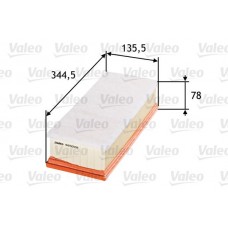 585028 VALEO Повітряний фільтр