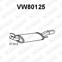 VW80125 VENEPORTE Глушник вихлопних газів кінцевий