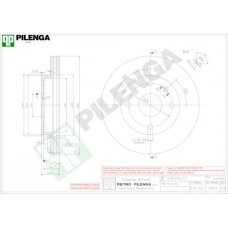 V844 PILENGA Гальмівний диск