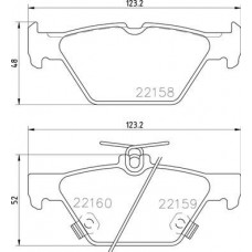 P 78 026 BREMBO Комплект гальмівних колодок дисковий гальм