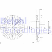 BG2636 DELPHI Гальмівний диск