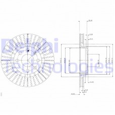 BG2636 DELPHI Гальмівний диск