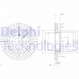 BG2636 DELPHI Гальмівний диск