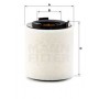 C 15 008 MANN-FILTER Повітряний фільтр