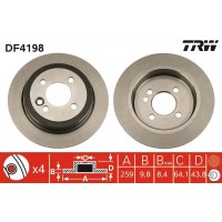 DF4198 TRW Гальмівний диск