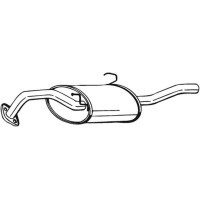 142-727 BOSAL Глушник вихлопних газів кінцевий