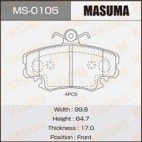 MS-0105 MASUMA Комплект гальмівних колодок