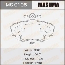 MS-0105 MASUMA Комплект гальмівних колодок