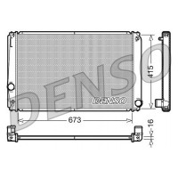 DRM50051 DENSO Радіатор охолодження двигуна