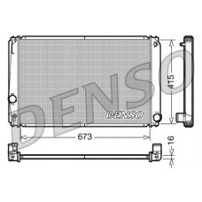 DRM50051 DENSO Радіатор охолодження двигуна