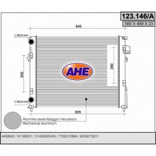 123.146/A AHE Радіатор охолодження двигуна