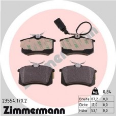 23554.170.2 ZIMMERMANN КомплеК т гальмівних колодок, дискове гальмо