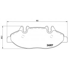 FK20280 KAISHIN Комплект гальмівних колодок дисковий гальм