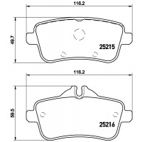 FK20128 KAISHIN Комплект гальмівних колодок дисковий гальм
