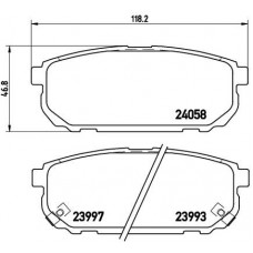 P 30 023 BREMBO Комплект гальмівних колодок дисковий гальм
