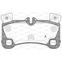 BPA1346.00 OPEN PARTS Комплект гальмівних колодок дисковий гальм