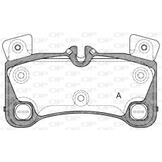BPA1346.00 OPEN PARTS Комплект гальмівних колодок дисковий гальм