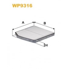 WP9316 WIX FILTERS Фільтр повітря у внутрішньому просторі