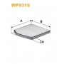 WP9316 WIX FILTERS Фільтр повітря у внутрішньому просторі