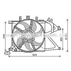 OL7672 AVA QUALITY COOLING Вентилятор охолодження двигуна