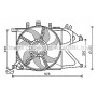OL7672 AVA QUALITY COOLING Вентилятор охолодження двигуна