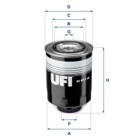 24.411.00 UFI Паливний фільтр