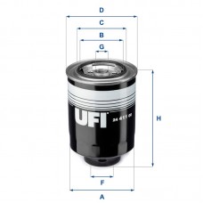 24.411.00 UFI Паливний фільтр