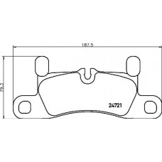 P 65 030 BREMBO Комплект гальмівних колодок дисковий гальм