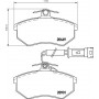 8DB 355 017-651 HELLA Комплект гальмівних колодок дисковий гальм