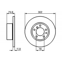 0 986 478 319 BOSCH Гальмівний диск