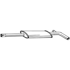 279-917 BOSAL Середній глушник вихлопних газів