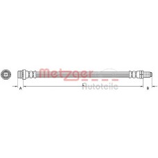 4110796 METZGER Гальмівний шланг