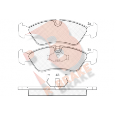 RB0758 R BRAKE Комплект гальмівних колодок дисковий гальм