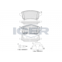 181904-208 ICER Комплект гальмівних колодок дисковий гальм
