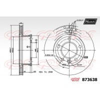873638 MAXTECH Гальмівний диск